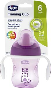 Chicco Training Cup Mix & Match Kulplu Alıştırma Bardağı 6 Ay+ Kız