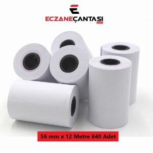 Eczaneler İçin Pos Rulosu 56 mmx12 metre 840 Adet