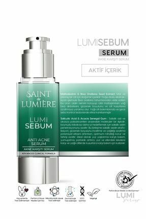 Saint de Lumiere Lumisebum Akne Siyah Nokta ve Leke Karşıtı Sebum Dengeleyici Matlaştırıcı ve Nemlendirici Serum 30 ml