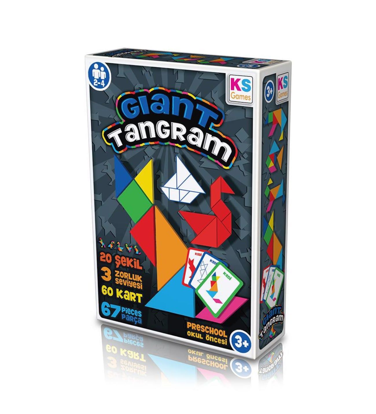 Ks Puzzle GT239 Glant Tangram Oyuunu