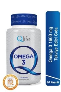 Qlife Omega 3 İçeren Kapsül 60 Kapsül - 3 Adet