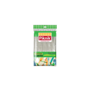 Piknik KullanAt Plastik Biçak 100'Lü Beyaz  1967P