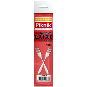 Piknik KullanAt Plastik Biçak  100'Lü Şeffaf  1971P