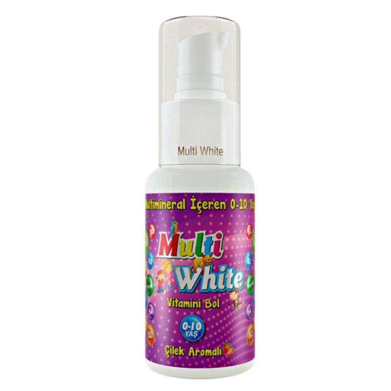 Multi White Diş Macunu Çocuklar İçin Çilek Aromalı 50 ml