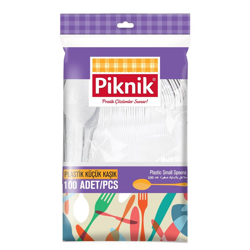 Piknik KullanAt Plastik Çatal  10'Lu Beyaz 1488P