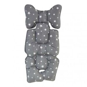 Sevi Bebe Puset ve Oto Koltuğu Minderi - Gri Yıldızlı