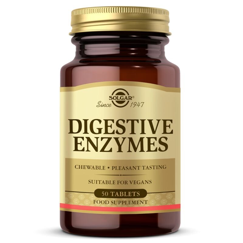 SOLGAR DIGESTIVE ENZYMES 50 TAB.