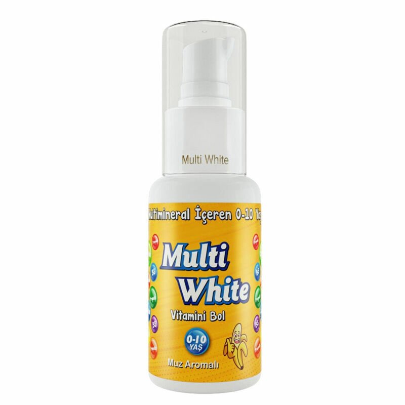 Multi White Diş Macunu Çocuklar İçin Muz Aromalı 50 ml