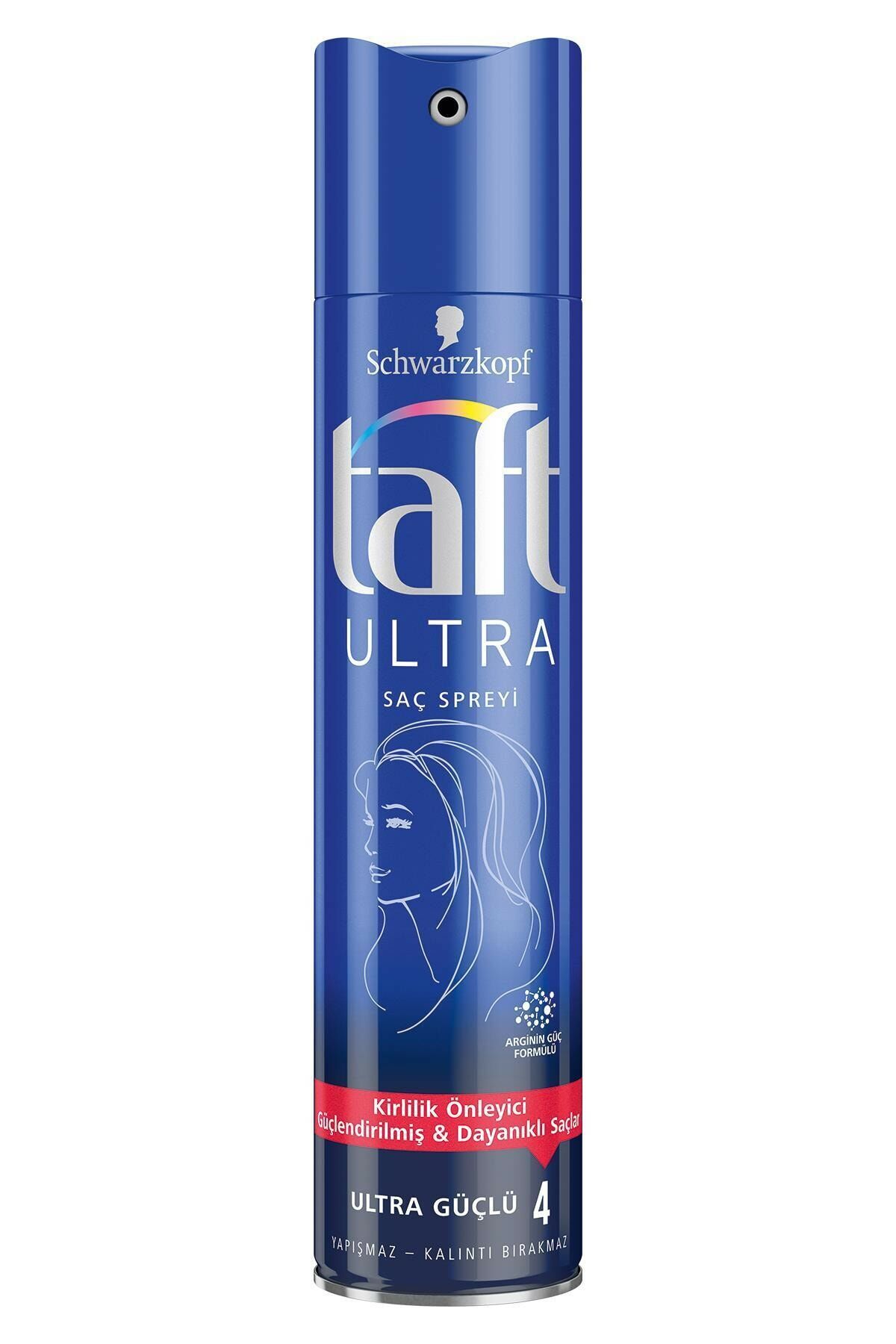 Taft Ultra Güçlü 4 Saç Spreyi 250 ml