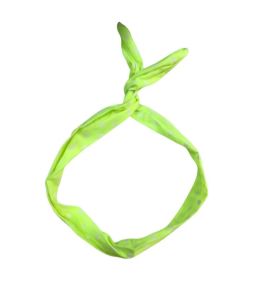 Olay Desenli Telli Saç Bandı Yeşil Benekli 80 cm