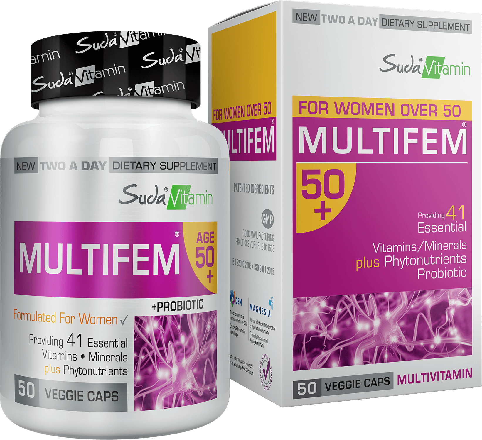 Suda Vitamin Multifem 50+ 50 Kapsül