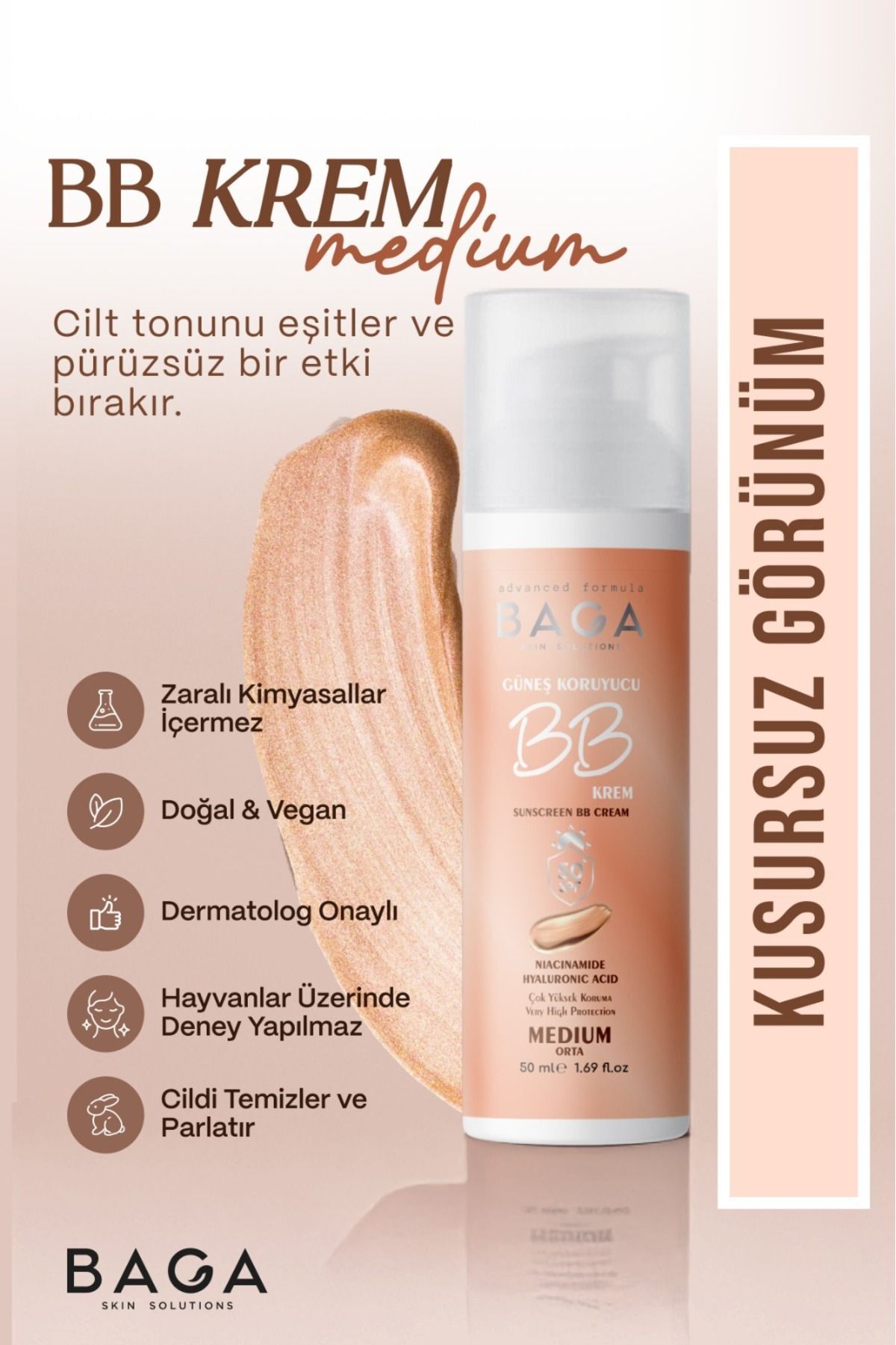 Baga Bb Medium Krem 50 ml