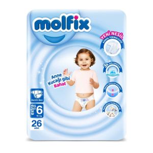 Molfix Bebek Bezi xLarge No:6 15+ kg 28'li