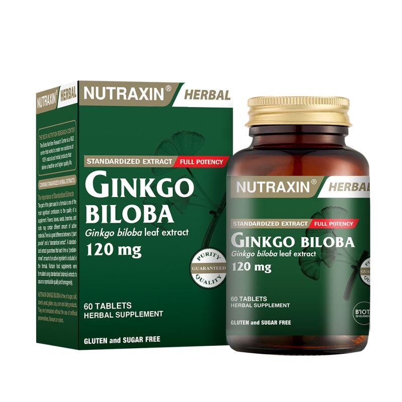 NUTRAXIN GINKGO BILOBA 60 TABLET