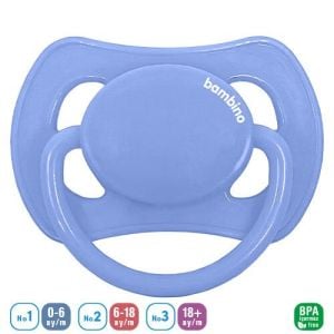 Bambino P2480 Kelebek Damaklı Emzik 18+ Ay - Mavi