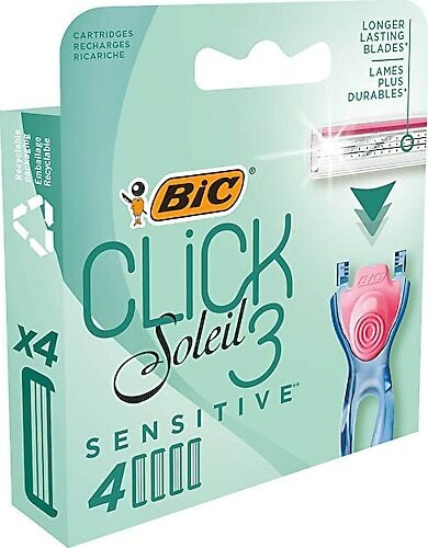 Bic Click Soleil Sensitive Kadın Traş Bıcağı 4'lü