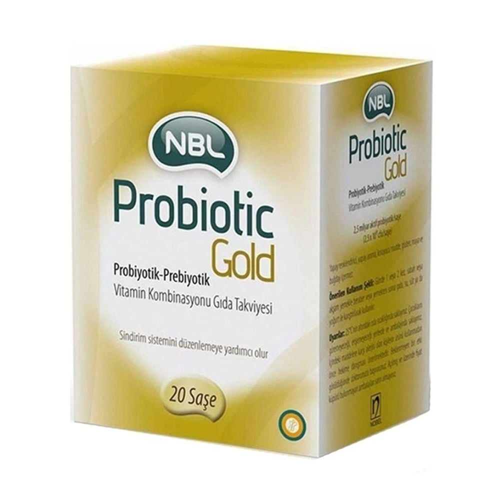 NBL Probiotic Gold 20 Stick Şase + Travel 12 Çiğ Tablet - Kofre