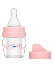 Wee Baby Mini Cam Alıştırma Bardağı Seti 0-6 Ay 30 ml - Pembe