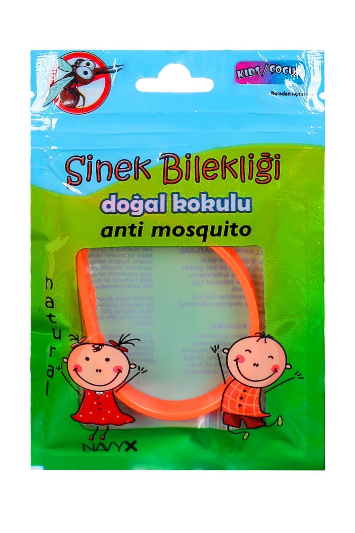 Navyx Sivrisinek Bilekliği Doğal Kokulu - Çocuk