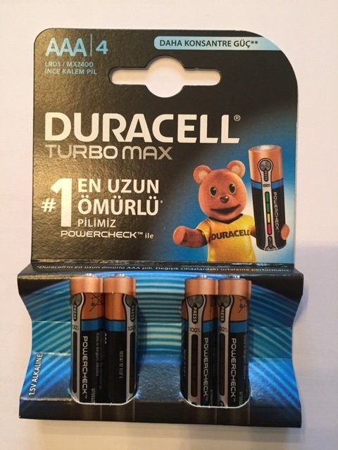 Duracell Turbo Max Ince Pıl 4Lu