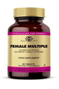 Solgar Female Multiple 60 Tablet + Microbiome Biotin 5000 mcg 50 Tablet