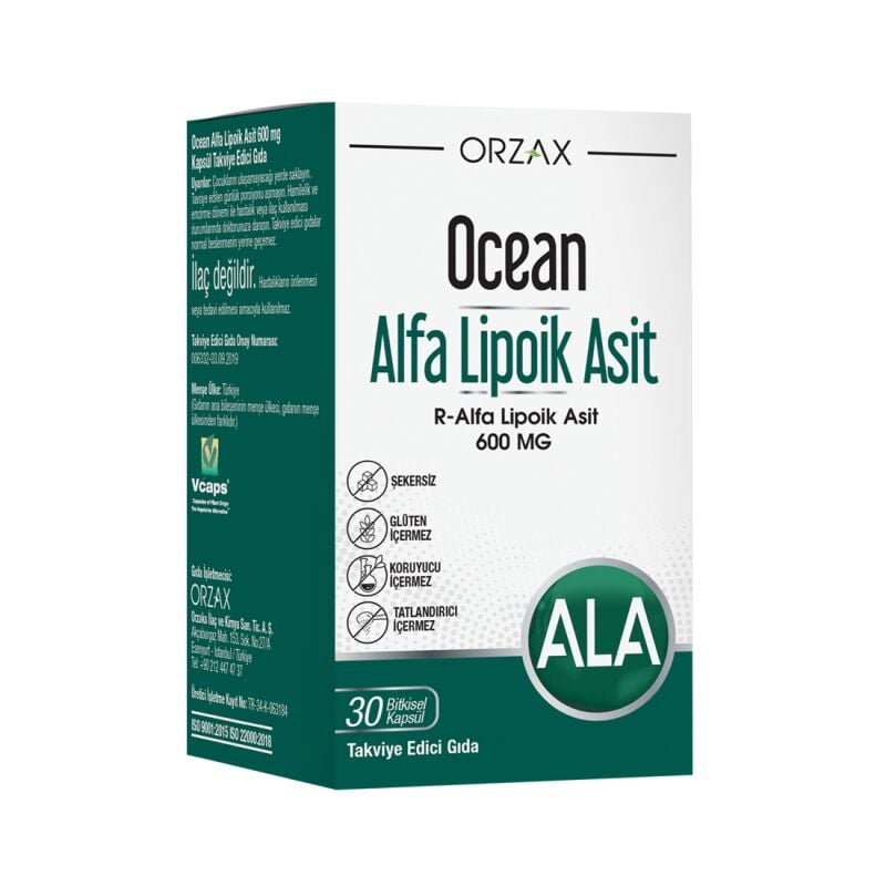 OCEAN ALFA LIP ASIT 600 MG 30 CAP.
