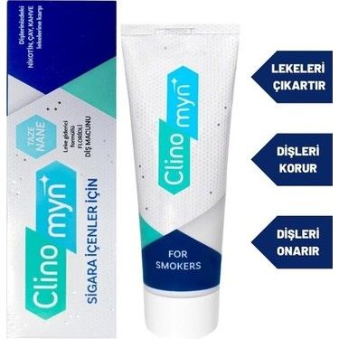 Clinomyn Sigara İçenler İçin Diş Beyazlatan Diş Macunu 75 ml - 4 Adet