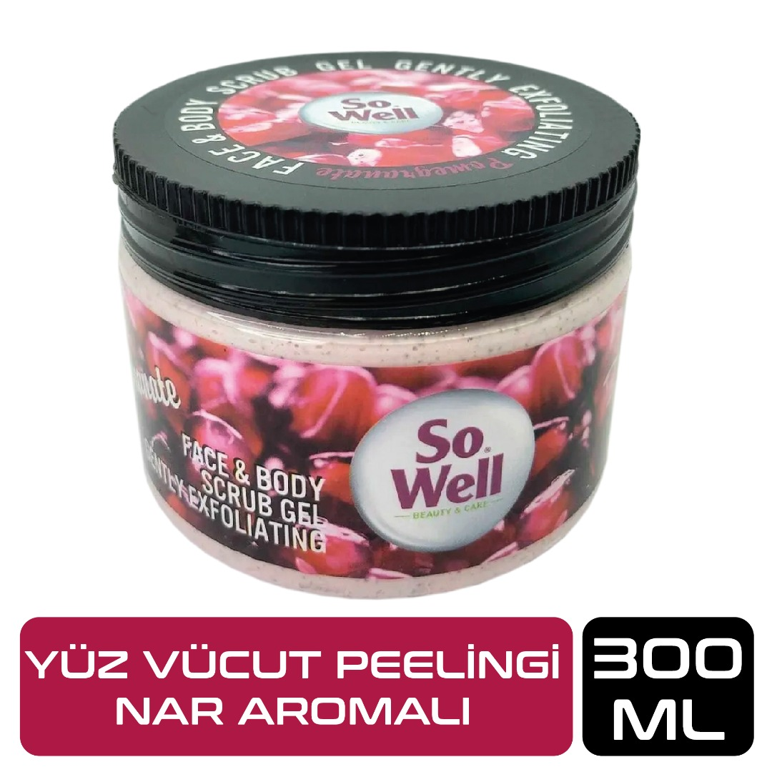 Sowell Yüz ve Vücut Scrup Peeling Nar 300 ml