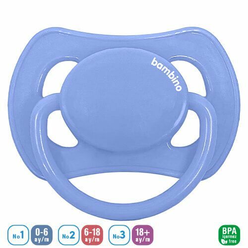 Bambino P2473 Kelebek Damaklı Emzik 6-18 Ay - Mavi