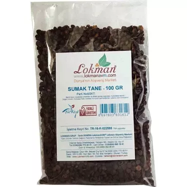 Lokmanavm Sumak Tane Doğal 100 gr