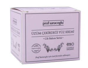 Prof Saraçoğlu Organik Üzüm Çekirdeği Yüz Kremi 50 ml