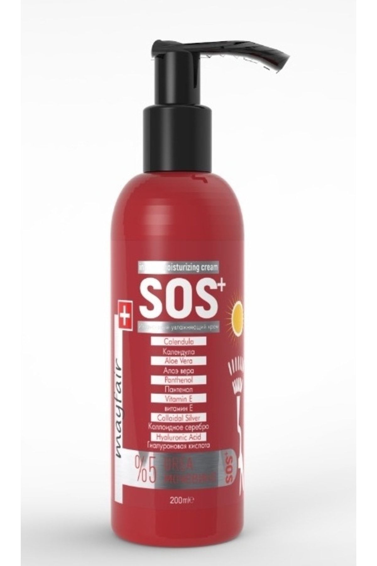 Mayfair S.O.S Güneş Yanıklarına Karşı Etkili Ultra Yoğun Nemlendirici Krem 200 ml - 24 Adet + Stant