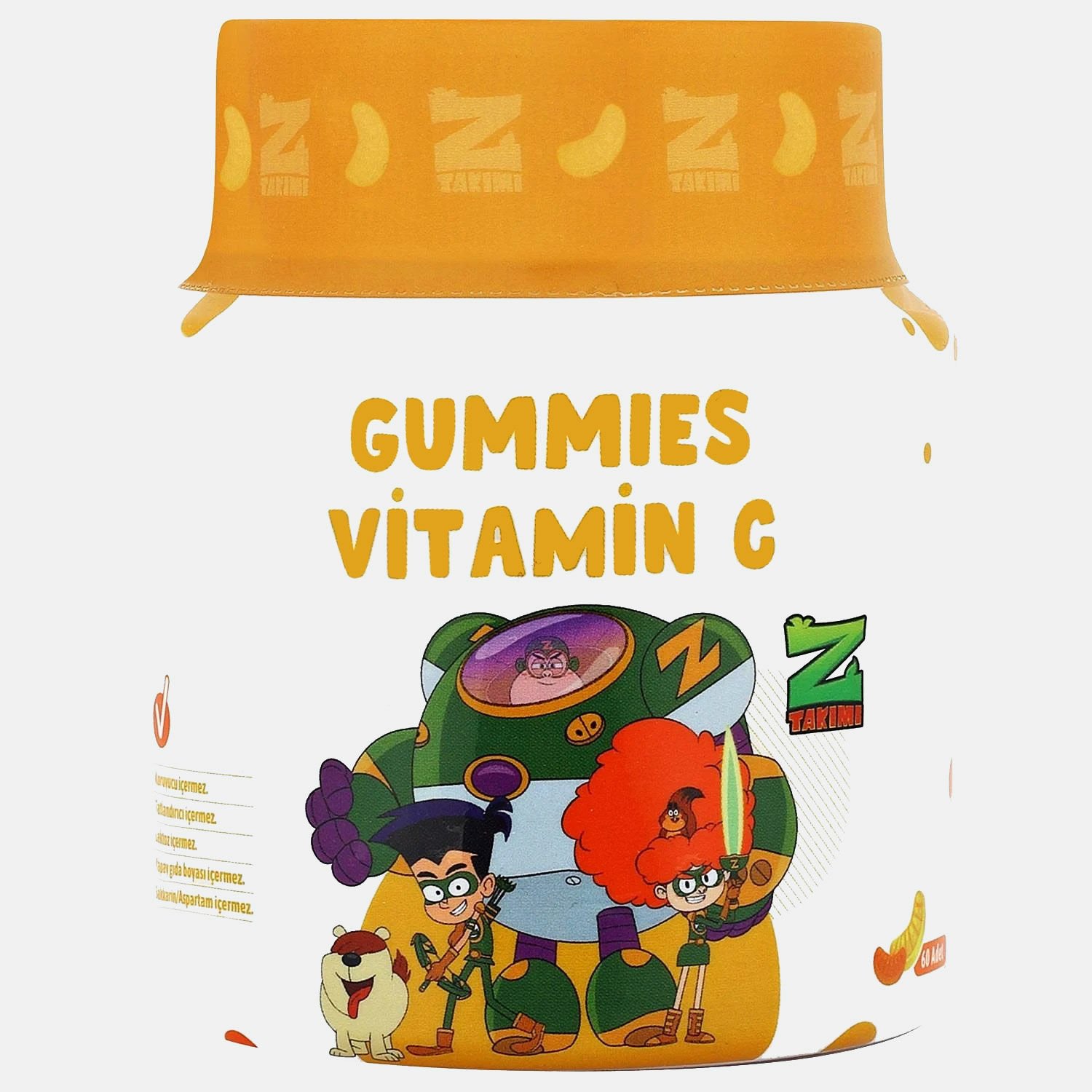 Vitago Kids Premium Z Takımı Gummies Multivitamin Multimineral İçeren Çiğnenebilir Form 60'lı