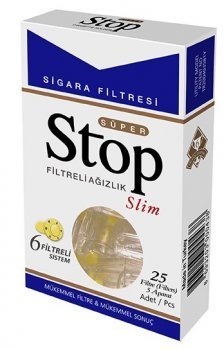 STOP FİLTRELİ AĞIZLIK 25'Lİ SLIM