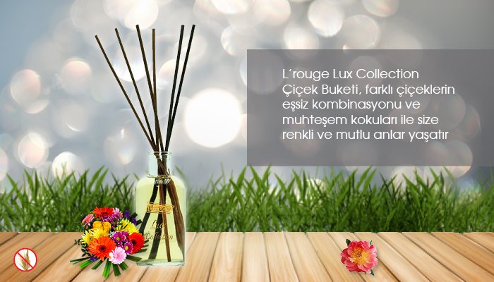 L'rouge Çiçek Buketi Bambu Oda Parfümü 130ml