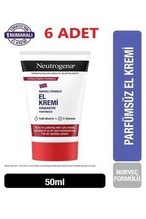 Neutrogena El Kremi Konsantre Parfümsüz 50 ml - 6 Adet