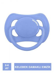 Bambino P2466 Kelebek Damaklı Emzik 0-6 Ay - Mavi