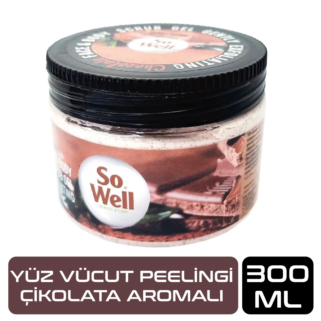 Sowell Yüz ve Vücut Scrup Peeling Çikolata 300 ml