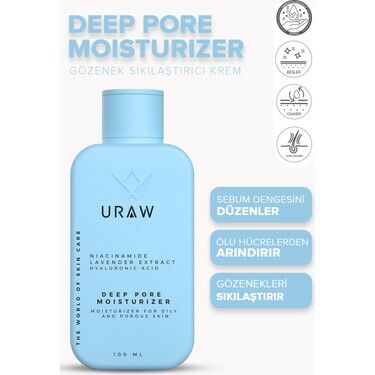 Uraw Deep Pore Moisturizing Sağlıklı Görünümü Destekleyen Profesyonel Gözenek Sıkılaştırıcı Krem 100 ml