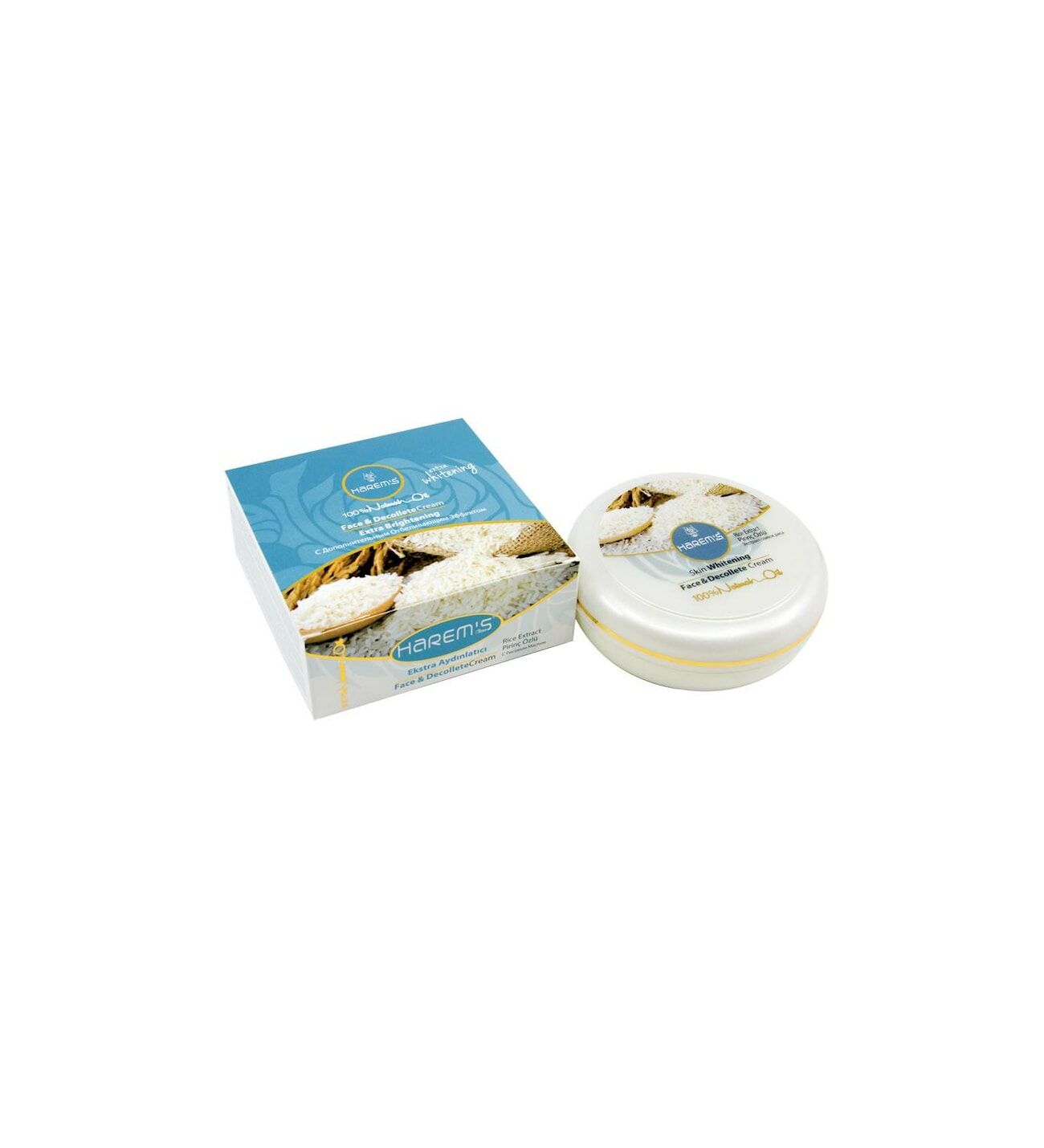 Harem's Pirinç Cilt Bakım Kremi 125 ml - 6 Adet