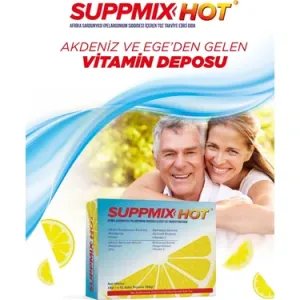 Suppmix Hot Afrika Sardunyası-Ekinezya İçeren Mandalina Aromalı 12 Saşe