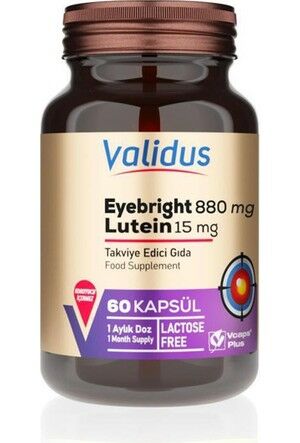 Validus Eyebright Lutein 880 mg 60 Kapsül