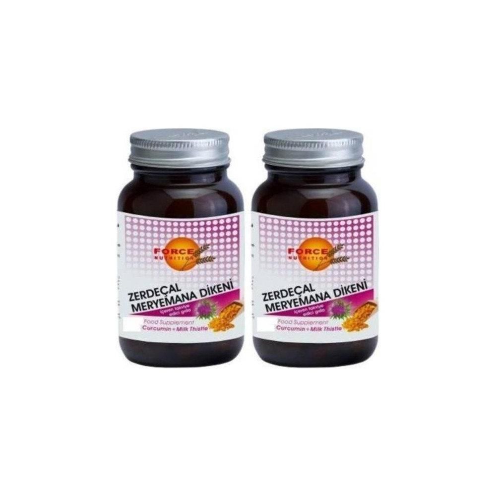Force Nutrition Curcumin + Milk Thistle 60 Tablet - 2 Adet