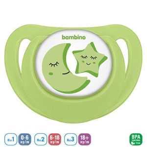 Bambino P2565 Desenli Fit Damaklı Emzik 6-18 Ay - Yeşil