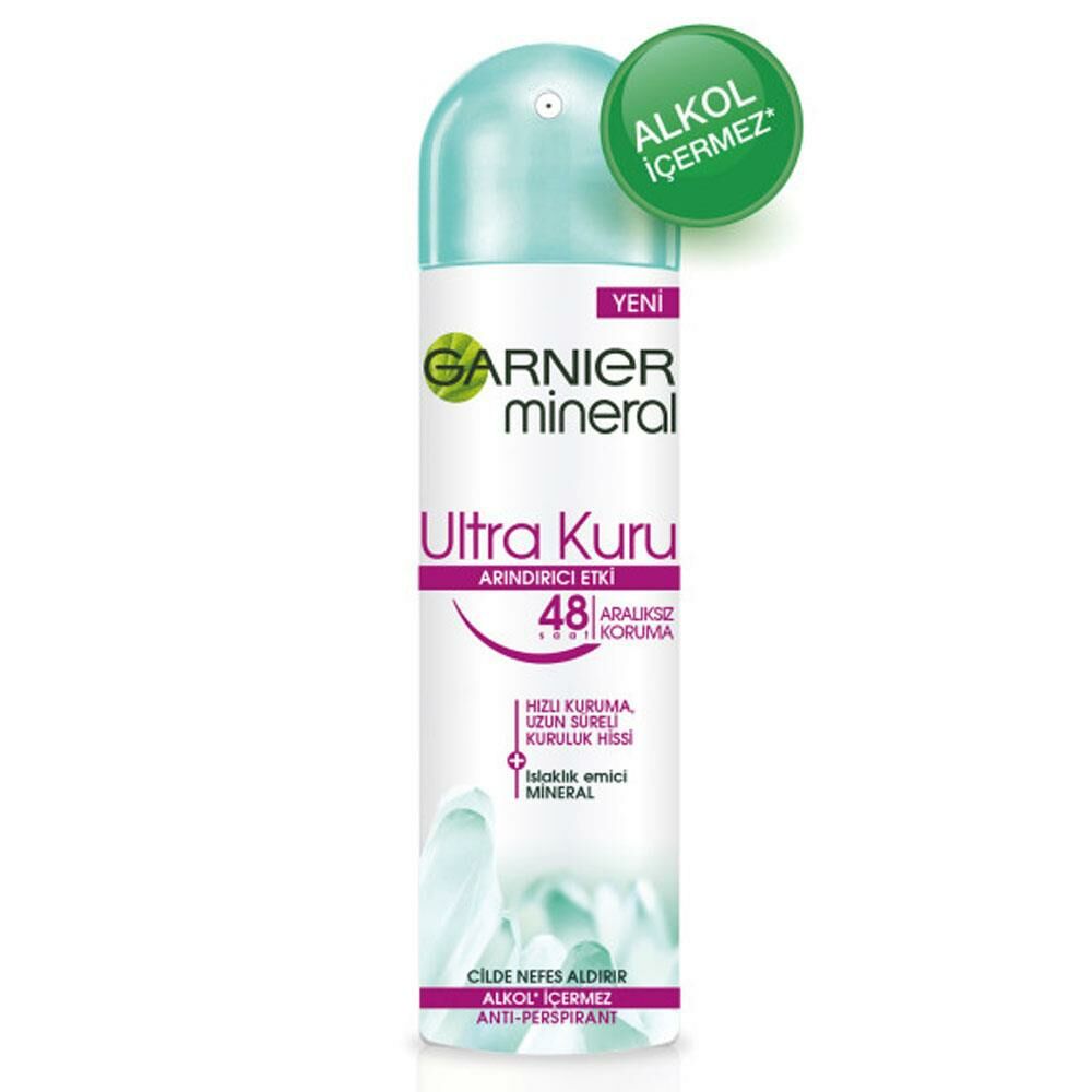 Garnier Mineral Ultra Kuru Arındırıcı Etki Sprey Deodorant 150 ml