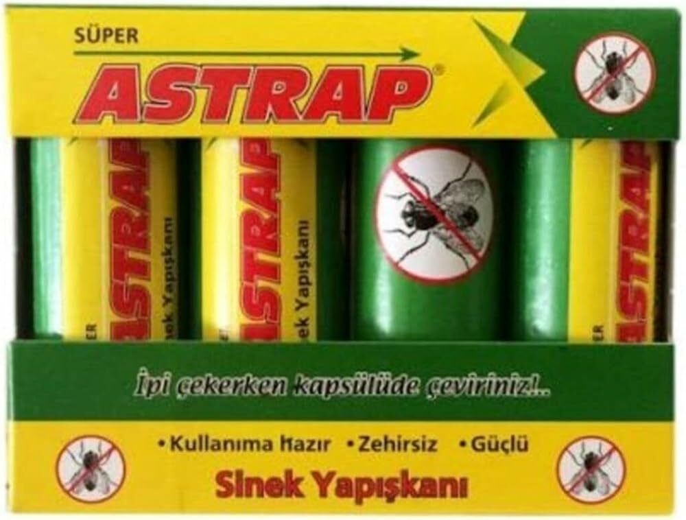 Astrap Zehirsiz Sinek Yapışkanı Bant 4'lü Paket