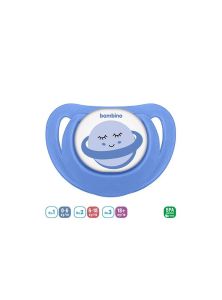 Bambino P2565 Desenli Fit Damaklı Emzik 6-18 Ay - Mavi