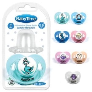Babytime Damaklı Mat Emzik No:1 0-6 Ay BT137-1