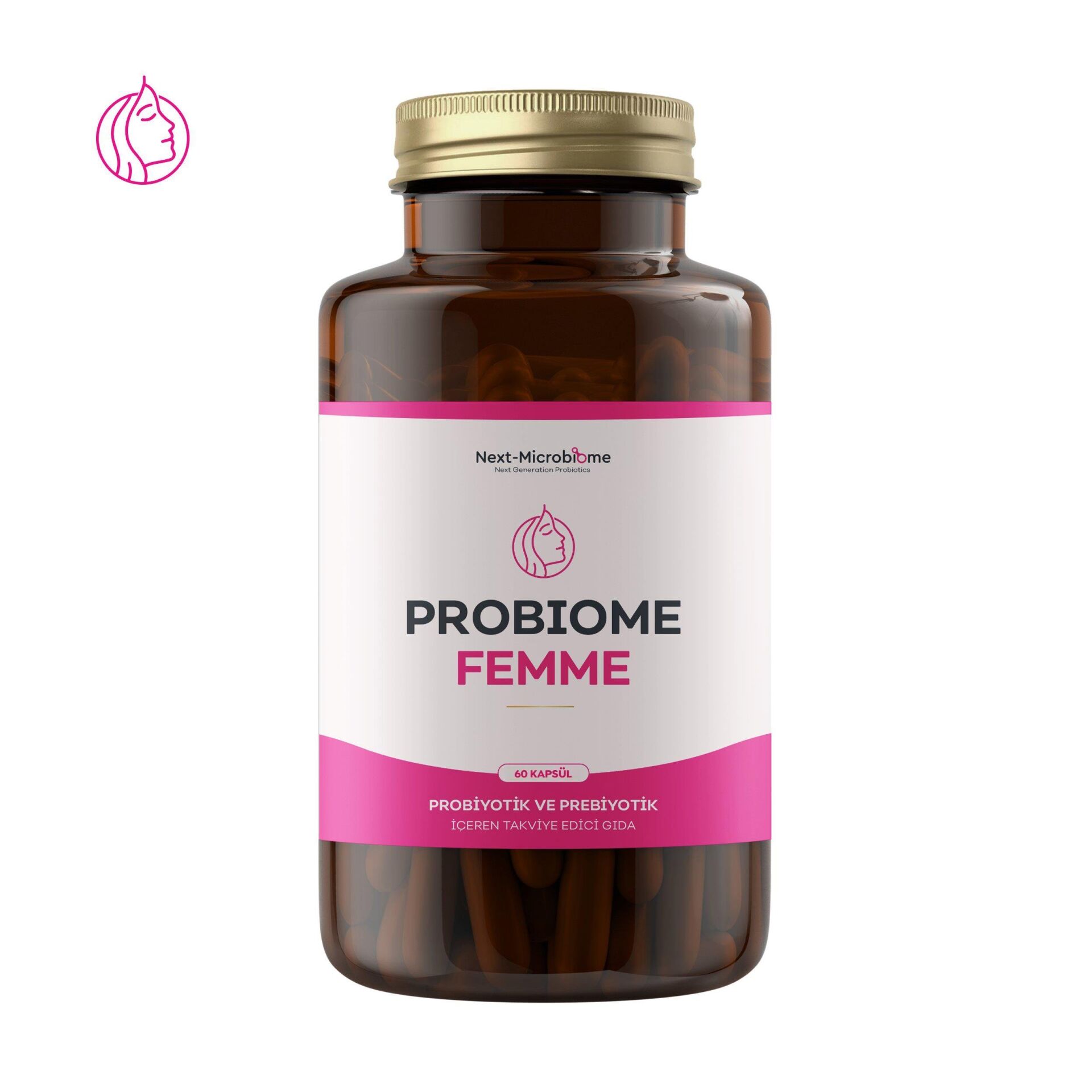 Next-Microbiome Probiome-Femme Probiyotik ve Prebiyotik 60 Kapsül
