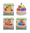 Sunman Müzikli ve Işıklı Doğum Günü Pastası - Sarı Happy Birthday
